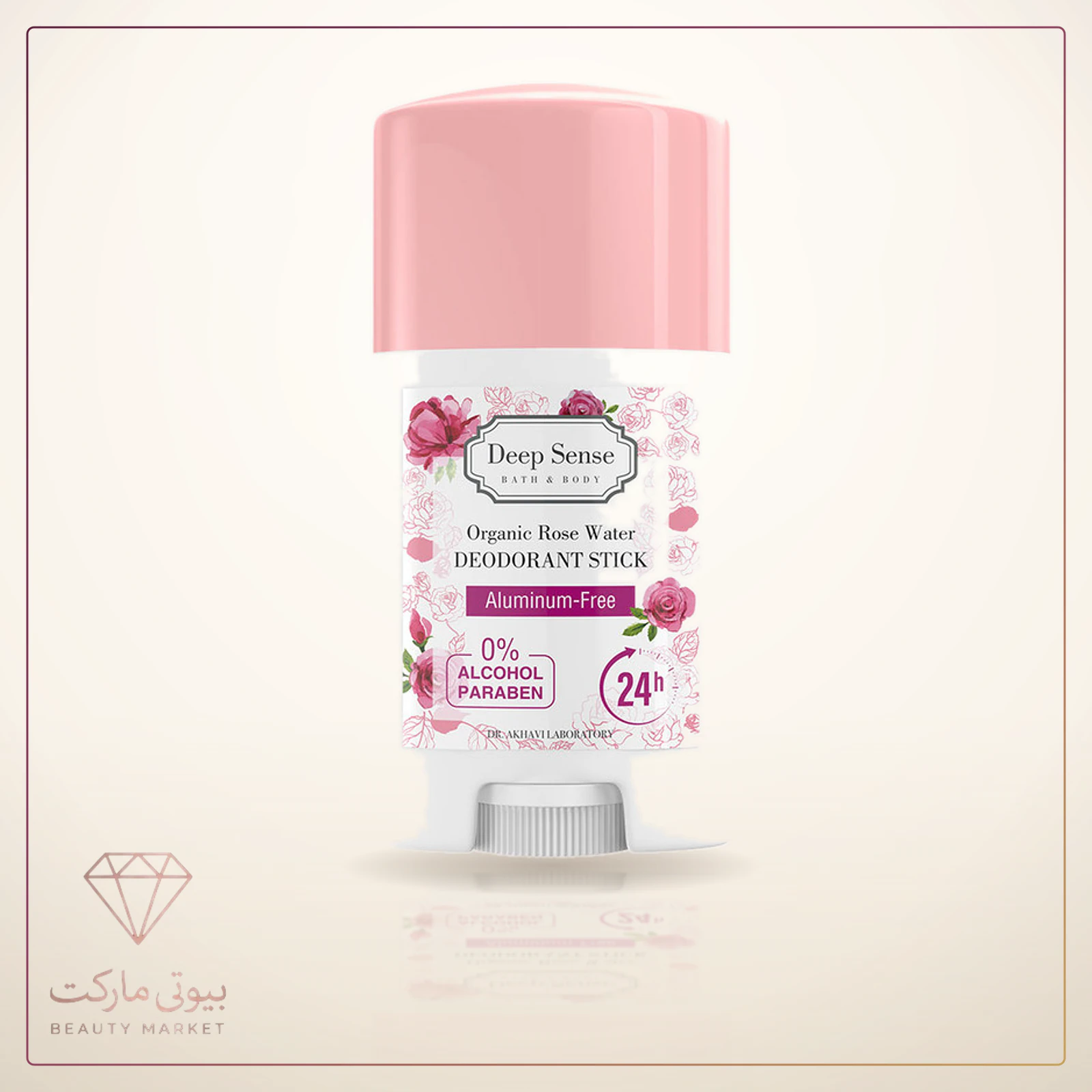 استیک دئودورانت دیپ سنس مدل Organic Rose Water حجم 40 گرم