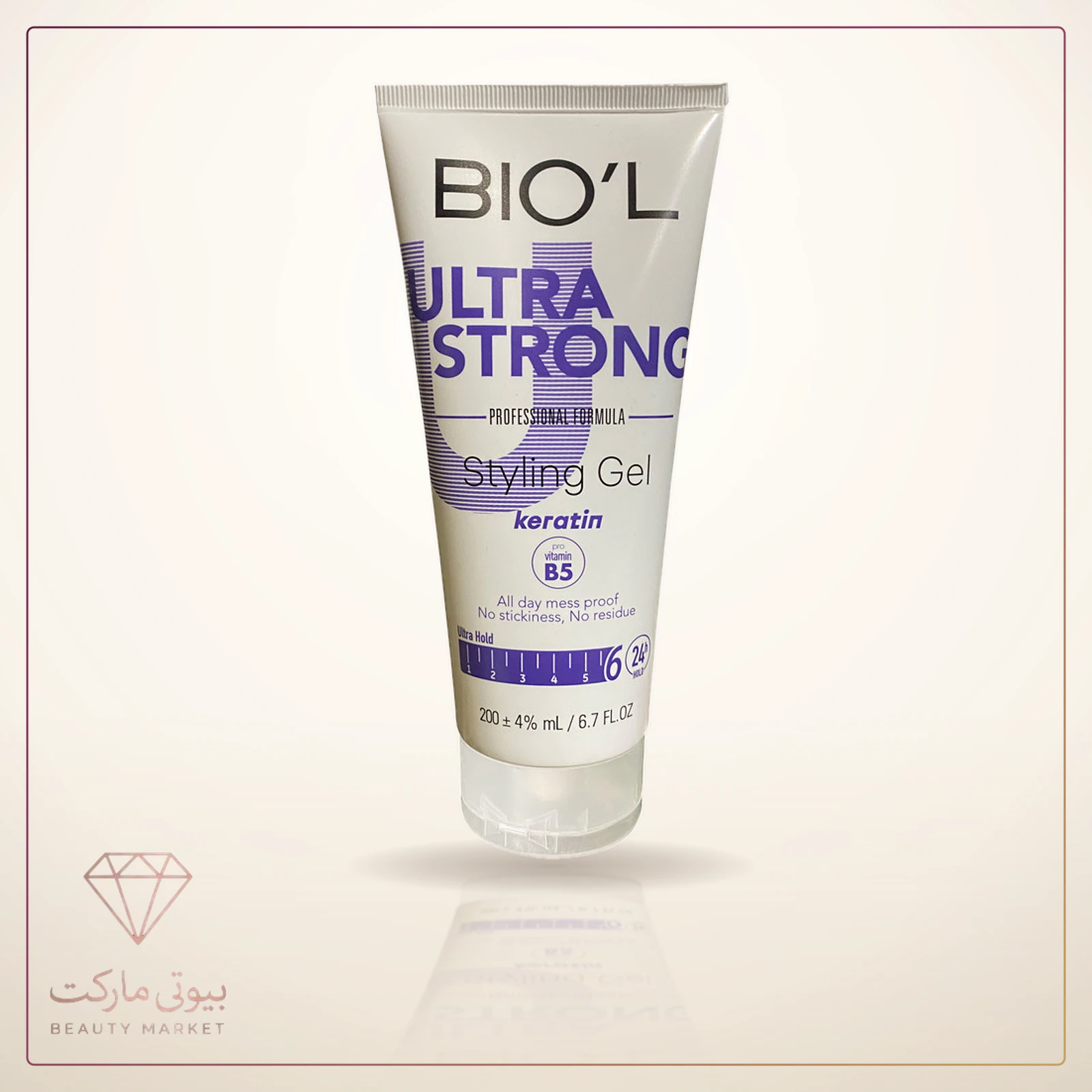ژل حالت دهنده مو بیول مدل ULTRA STRONG حجم 200 میلی لیتر