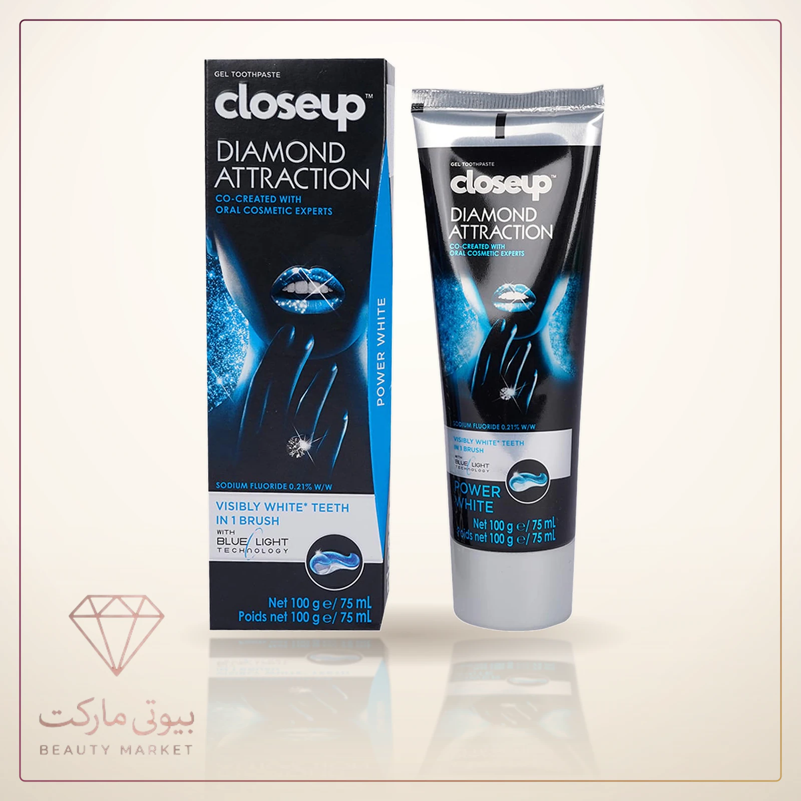 خمیر دندان سفید کننده Diamond Attraction کلوز آپ 75ml