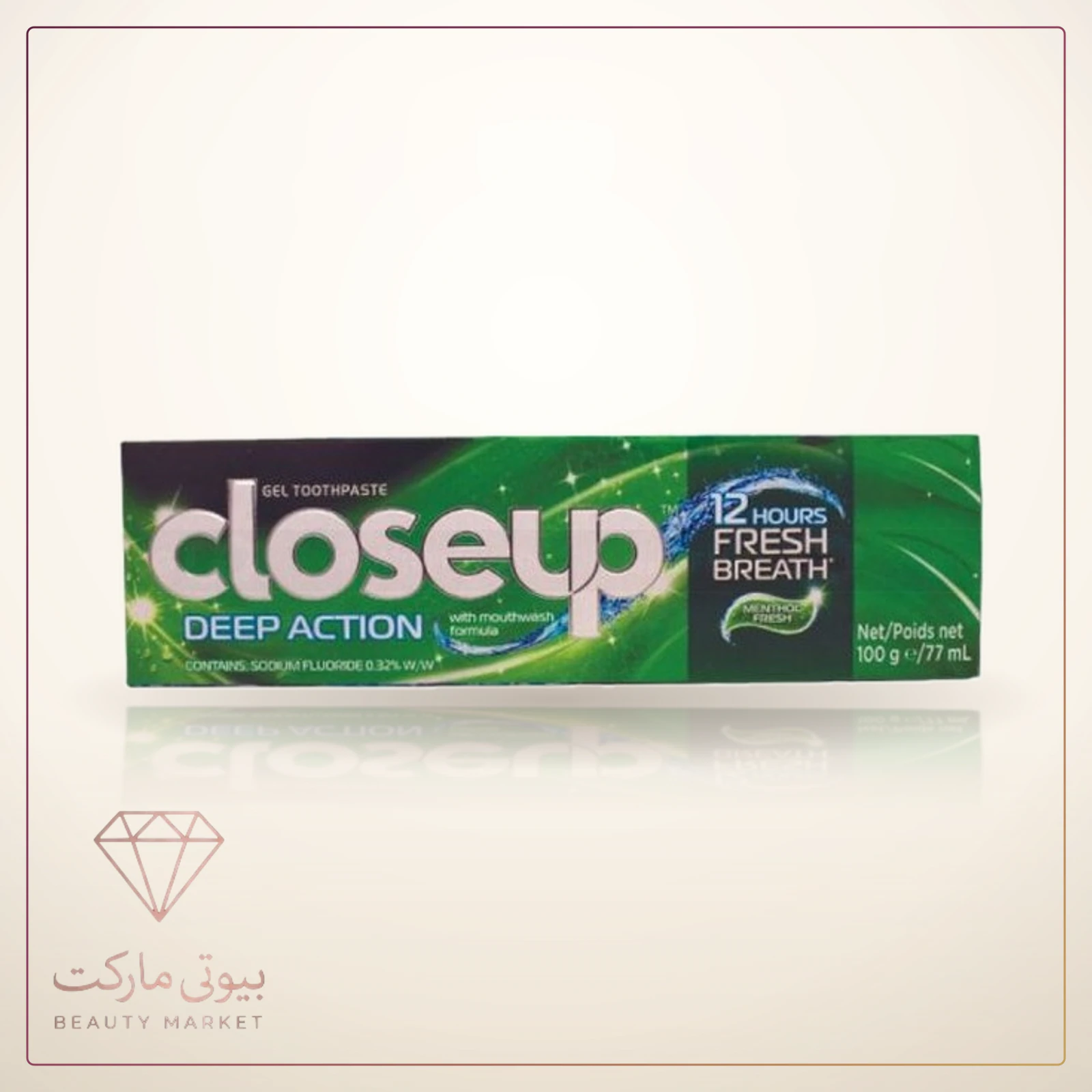 خمیر دندان ژلی کلوز آپ close up سبز مدل دیپ اکشن