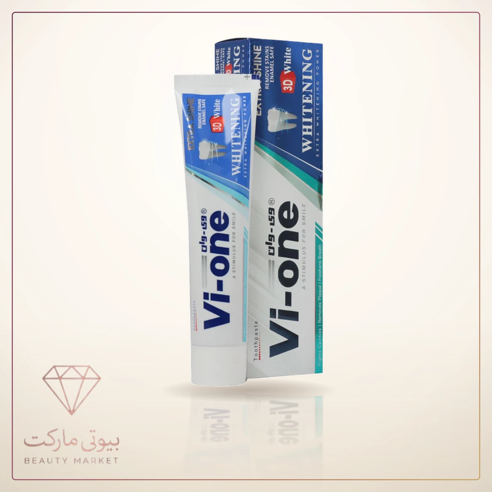 خمیر دندان سفید کننده وی وان مدل Whitening وزن 135 گرم