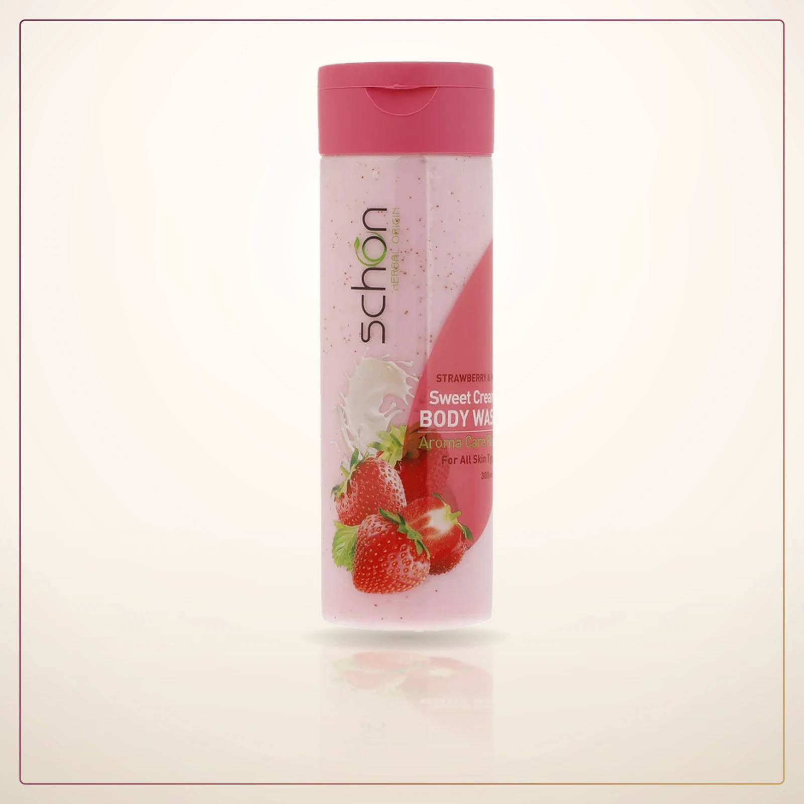 شامپو بدن شون مدل Strawberry And Milk حجم 300 میلی لیتر