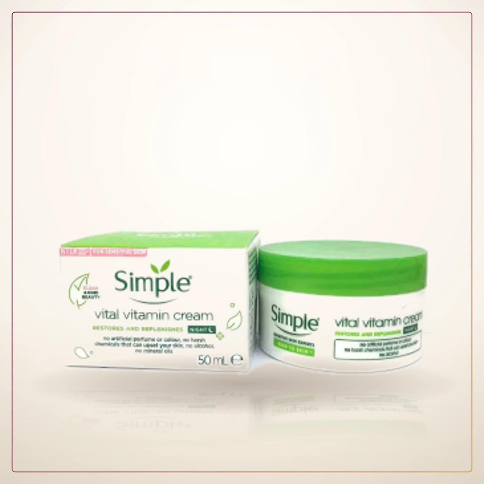 کرم شب مدل Vital Vitamin حجم 55 میل سیمپل