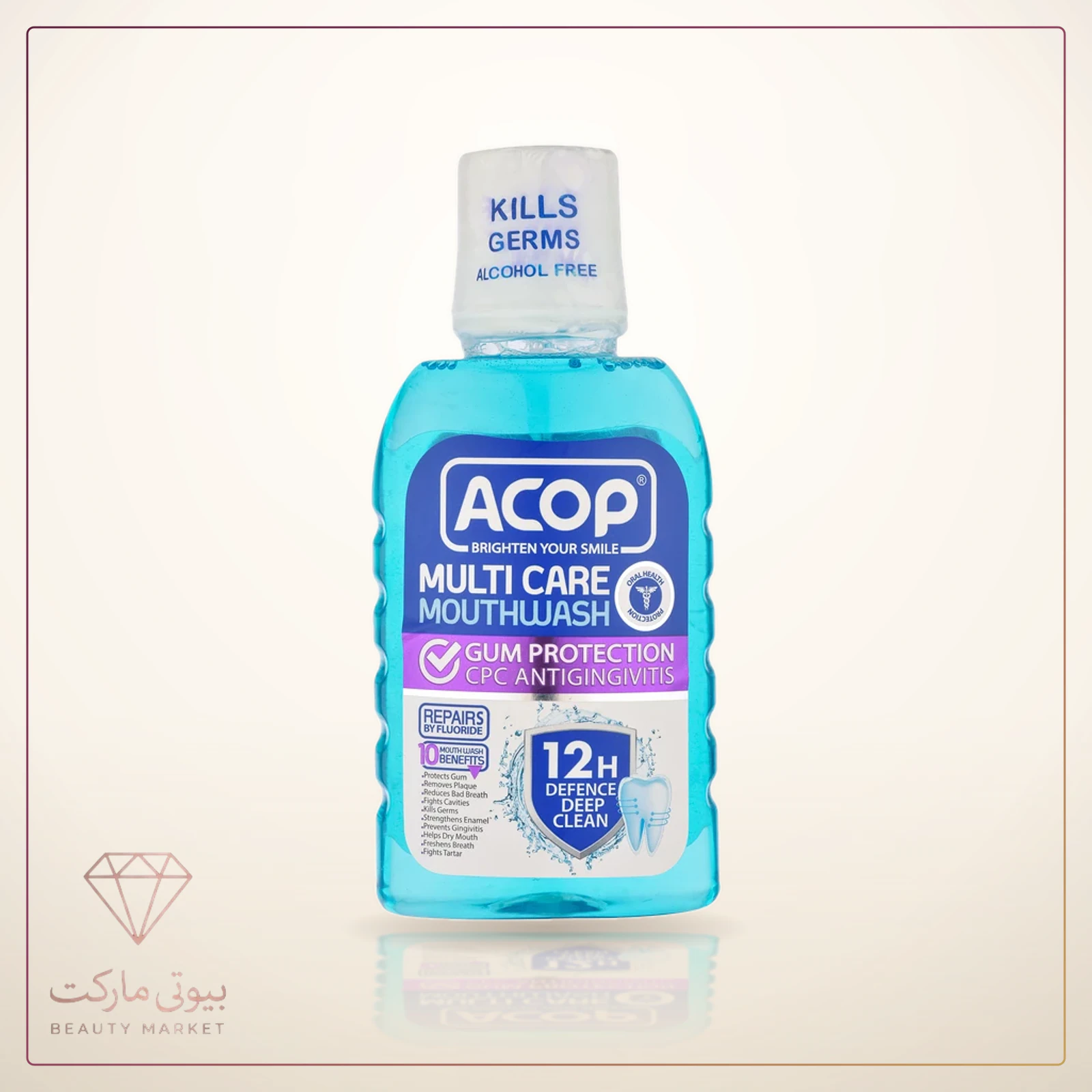 دهانشویه آکوپ مدل Multi Care حجم 300 میلی لیتر